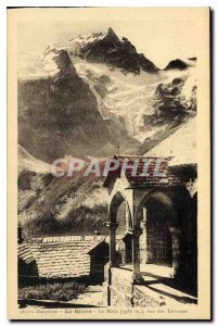 Old Postcard The Dauphine La Grave Leris Lake and the Massif de la Meije