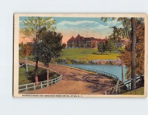 M-186310 Masonic Home and Grounds from Drive Utica New York USA