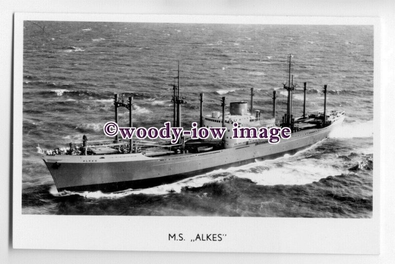 cb0643 - Dutch Van Nievelt Cargo Ship - Alkes , built 1958 - postcard