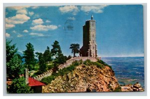 Vintage 1956 Postcard Will Rogers Memorial Cheyenne Mountain Pikes Peak Colorado