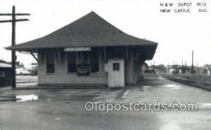 Kodac Paper -N and W Depot, New Castle, IN , Indiana, USA Train Railroad Stat...