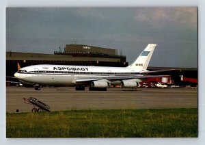 Aviation Airplane Postcard Aeroflot Kazakhstan Airlines Ilyushin 86 D16