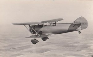 Waco 16685 Type D WW2 Plane Liverpool Real Photo WW2 Aircraft Postcard