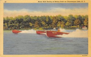 Motor Boat Racing Chautauqua Lake, New York, USA  