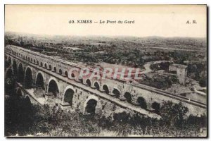 Postcard Old Nimes Pont du Gard