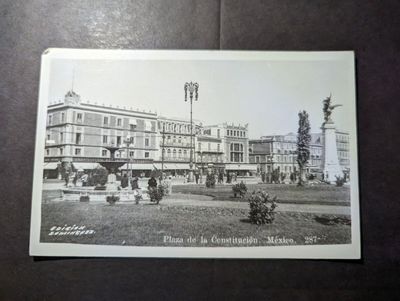 Mint Mexico RPPC Postcard Constitution Plaza Mexico City