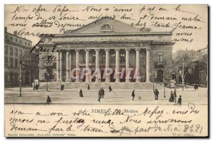 Old Postcard The Theater Nimes