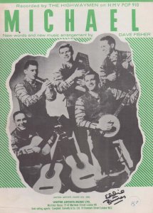 Michael & The Highwayman 1960s Sheet Music