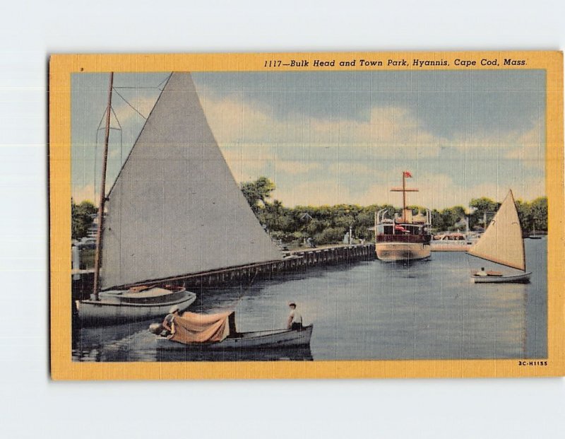 Q-11761 Bulk Head and Town Park Cape Cod Hyannis Massachusetts USA