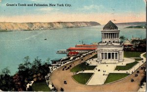 Grant’s Tomb Palisades New York City Bird’s Eye View Antique Vintage Postcard PM 