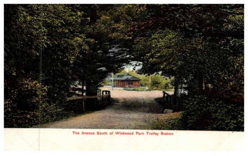 Connecticut  Danielson , The Avenue South of  Wildwood Park , Trolley Station