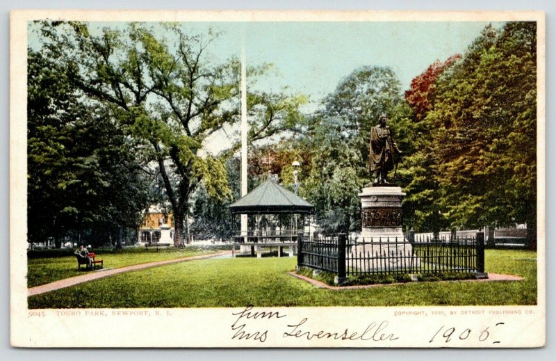 Newport Rhode Island~Touro Park~Matthew Perry Monument~Pavilion~1905 