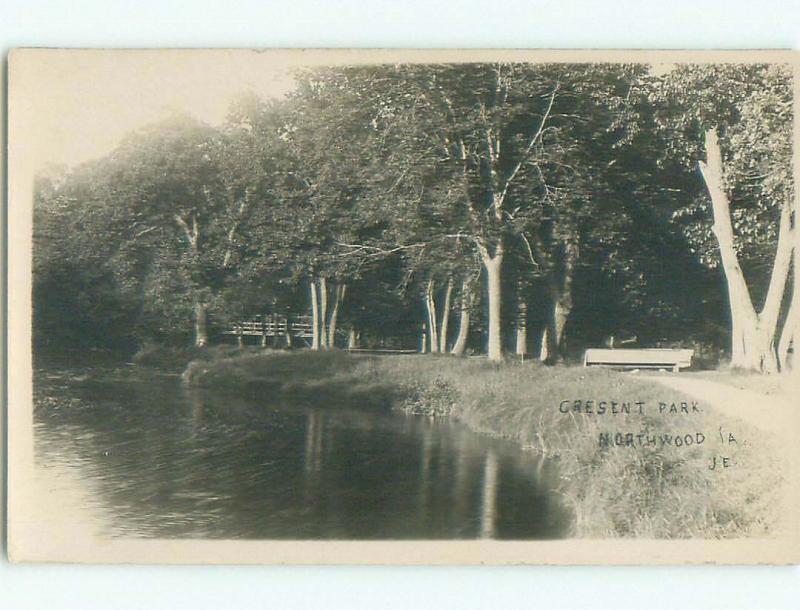 Pre-1920's rppc NICE VIEW Northwood Iowa IA i5447