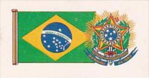 Brooke Bond Tea Trade Card Flags &  Emblems No 43 Brazil