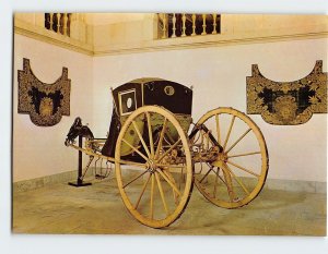 Postcard Two wheeled carriage, Museu Nacional Dos Coches, Lisbon, Portugal