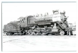 RPPC Southern Railway Locomotive 761, East St. Louis, IL Real Photo Postcard