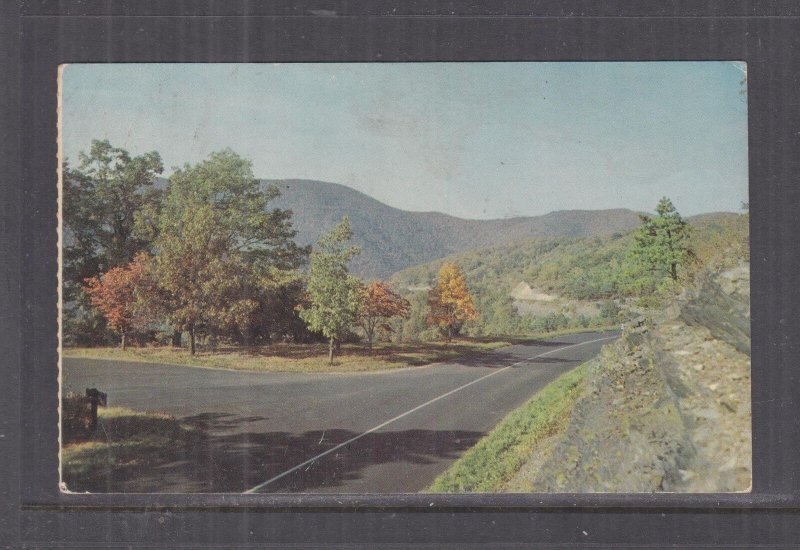 VIRGINIA, BLUE RIDGE MOUNTAINS, SHENANDOAH NATIONAL PARK, 1961 ppc., used.