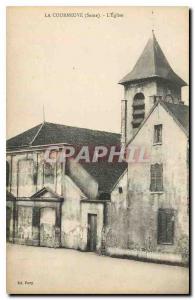 Old Postcard La Courneuve Seine Church