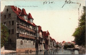 Germany Nuremberg Alte Häuser an der Pegnitz Nürnberg Vintage Postcard C119