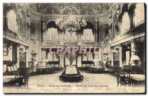 Old Postcard Casino Aix les Bains Circle Game room