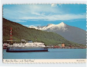 Postcard Alaska State Ferry, on the Inside Passage, Alaska