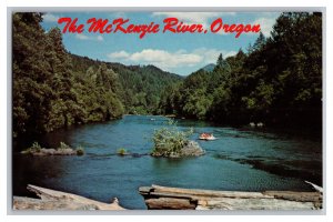 Vintage Postcard OR The McKenzie River Oregon