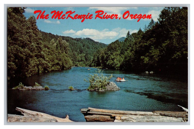 Vintage Postcard OR The McKenzie River Oregon 