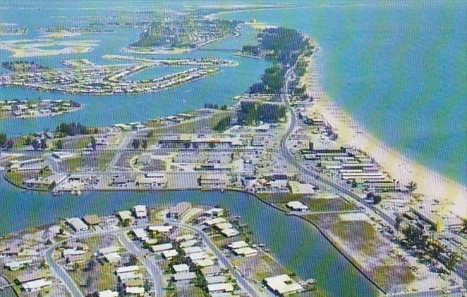 Florida St Petersburg Aerial View Treasure Island Shopping Area