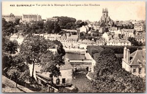 Quimperle - Vue Prise de la Montagne de LAUVIGNON - Les Ursulines Postcard