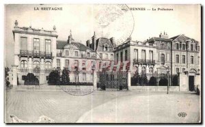 Old Postcard The Bretage Rennes La Prefecture