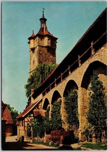 Rothenburg O. D. Tauber Klingenschütt Germany Postcard