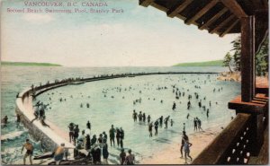 Vancouver BC Second Beach Swimming Pool Coast Publishing Postcard G96