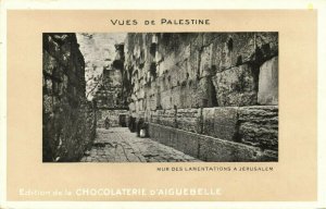 israel palestine, JERUSALEM, Wall of Lamentation, Judaica (1910s) Chocolate Ad