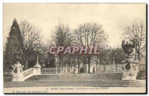Old Postcard Niort Garden Stairs La Breche