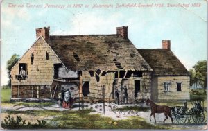 Postcard - Monmouth - NJ - Old Tennant Parsonage