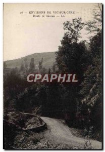 Old Postcard From Around Vic Sur Cere Road Lioran