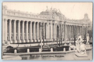 Advertising Postcard Mogul Egyptian Cigarette West Side Educational Building