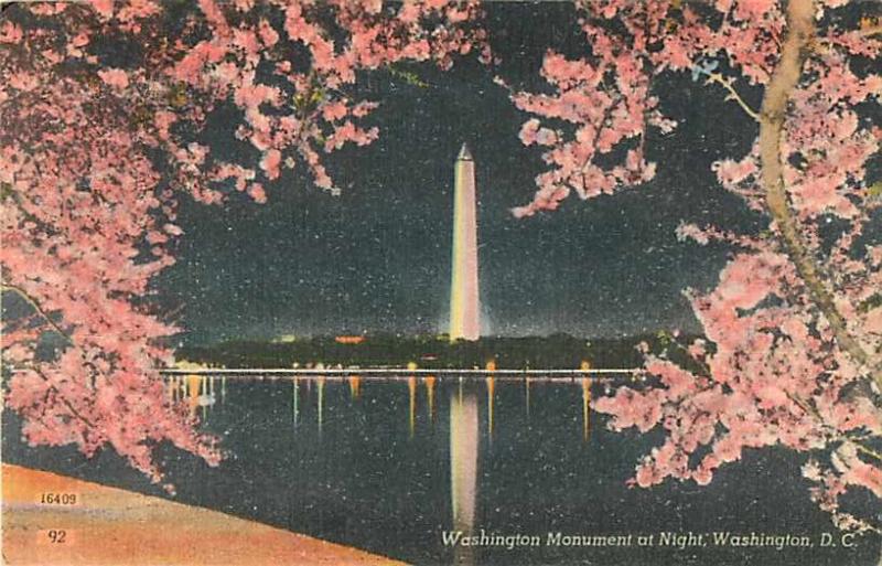 Linen Night View of the Washington Monument Washington DC