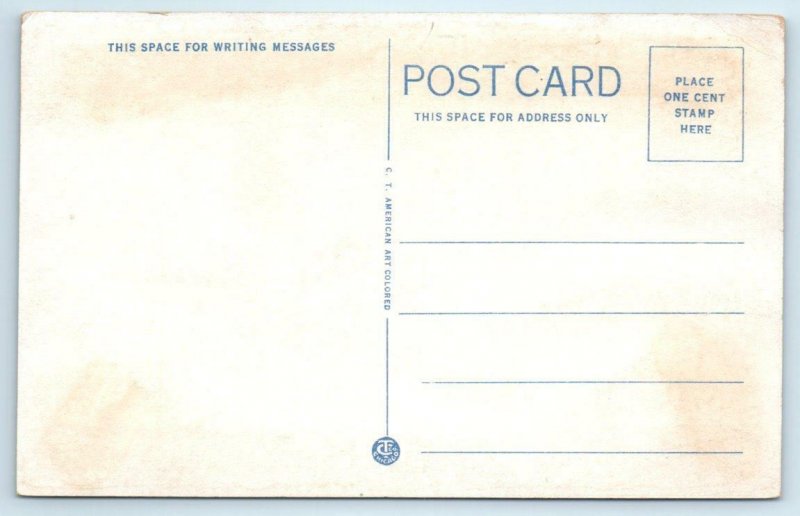 AMARILLO, Texas TX ~ MASONIC TEMPLE Street Scene ca 1920s Fraternal Postcard