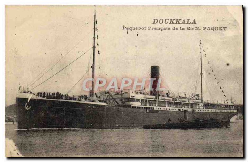 Old Postcard Doukkala Ship Francaia Coy N Package