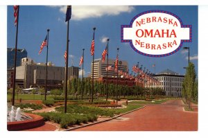 NE - Omaha. Downtown Scene (continental size)