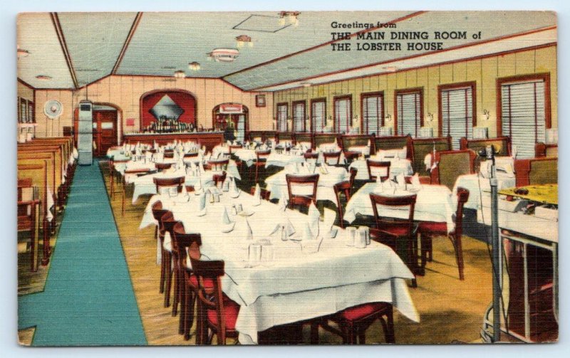 CHARLESTOWN, MA Massachusetts~ Roadside LOBSTER HOUSE RESTAURANT 1951 Postcard