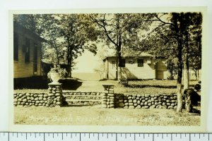 C.1910 RPPC Cottages Murry Beach Resort, Mille Lacs Lake Real Photo P35