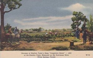 Florida White Springs The Diorama Of Stephen Fosters Song Camptown Races In 1850