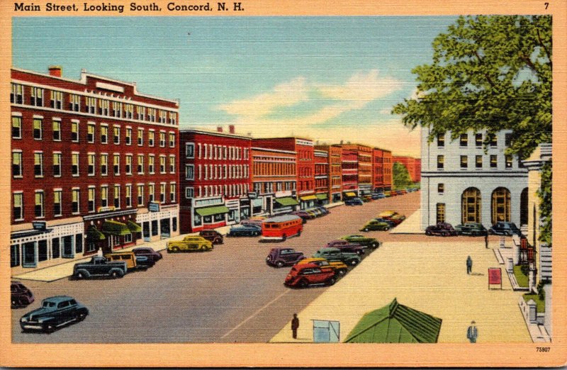 New Hampshire Concord Main Street Looking South