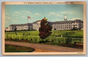 New York Postcard - US Veterans' Hospital - Tupper Lake
