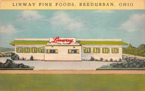 Reedurban Ohio Linway Fine Foods Color Linen Vintage Postcard U7060