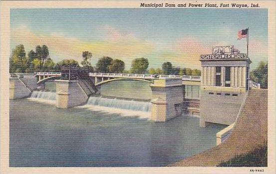 Indiana Fort Wayne Municipal Dam And Power Plant