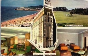 Spain Gijon Playa, Campo De Golf, Hotel Hernan Cortes Postcard C059