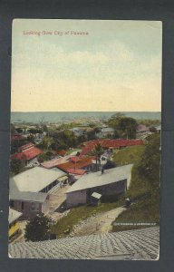 Ca 1911 PPC CZ Panama Looking Over City If Of Panama Mint